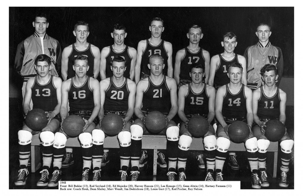South Dakota High School Basketball Hall of Fame » Webster ’4648 Team